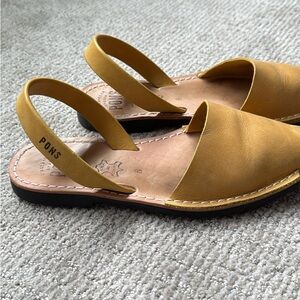 Women's Tan Leather Sandals